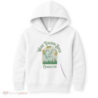 Frog Teacher Weird Teachers Build Character Kids Hoodie thumb 0