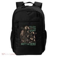 Follow The Word Not The Herd Backpack thumb 0