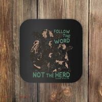 Follow The Word Not The Herd Coaster thumb 0