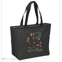 Follow The Word Not The Herd Tote Bag thumb 2