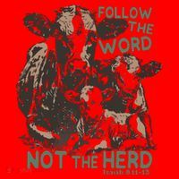 Follow The Word Not The Herd Santa Hat thumb 1