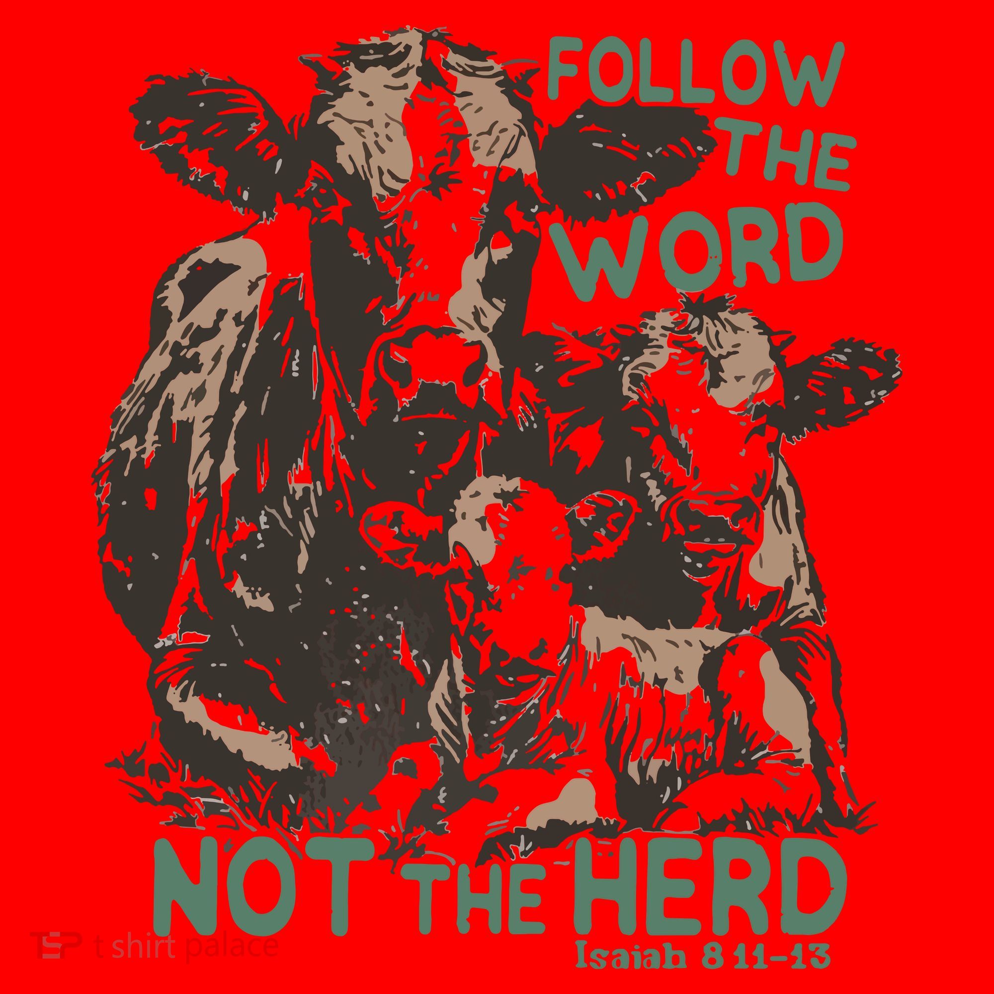 Follow The Word Not The Herd Santa Hat