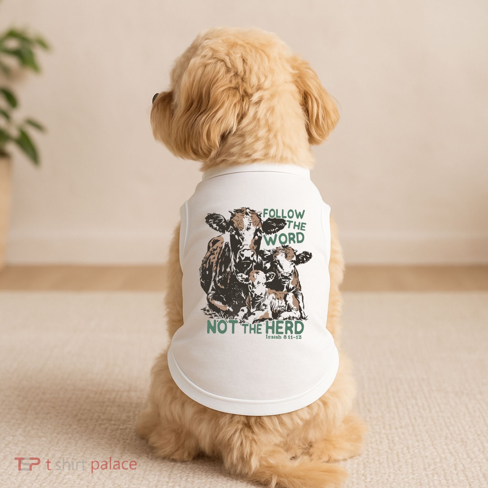 Follow The Word Not The Herd Doggie Tank