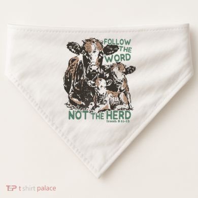 Follow The Word Not The Herd USA-Made Doggie Bandana