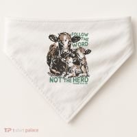 Follow The Word Not The Herd USA-Made Doggie Bandana thumb 0