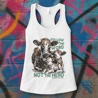 Follow The Word Not The Herd Women's Tank Top thumb 3