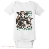 Follow The Word Not The Herd Baby Bodysuit thumb 0