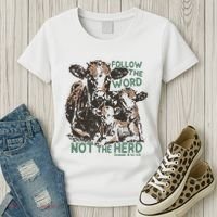 Follow The Word Not The Herd Women's T-Shirt thumb 3