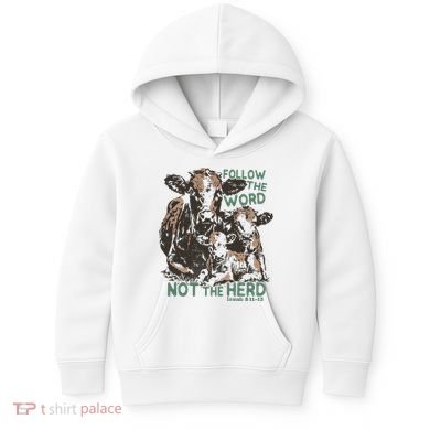 Follow The Word Not The Herd Kids Hoodie