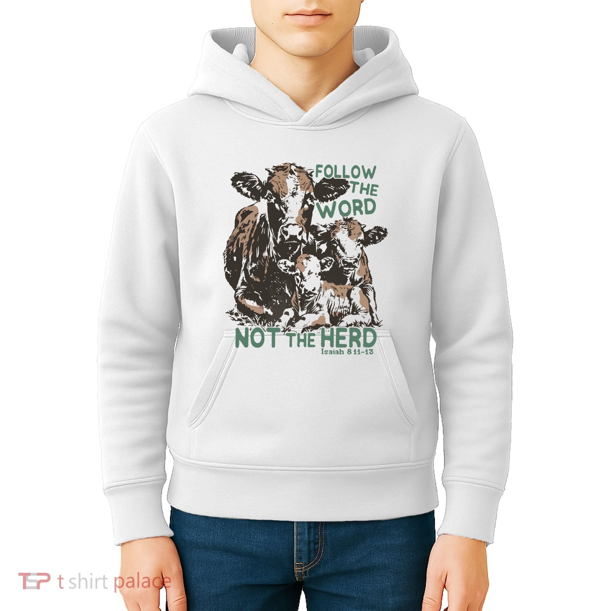 Follow The Word Not The Herd Kids Hoodie