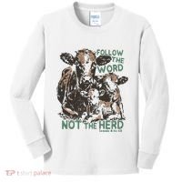 Follow The Word Not The Herd Kids Long Sleeve Shirt thumb 0
