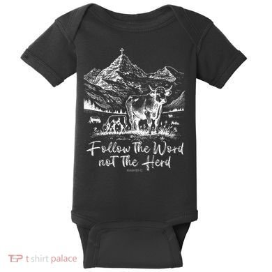 Follow The Word Not The Herd Baby Bodysuit