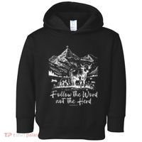 Follow The Word Not The Herd Toddler Hoodie thumb 0
