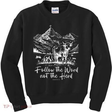 Follow The Word Not The Herd Kids Sweatshirt