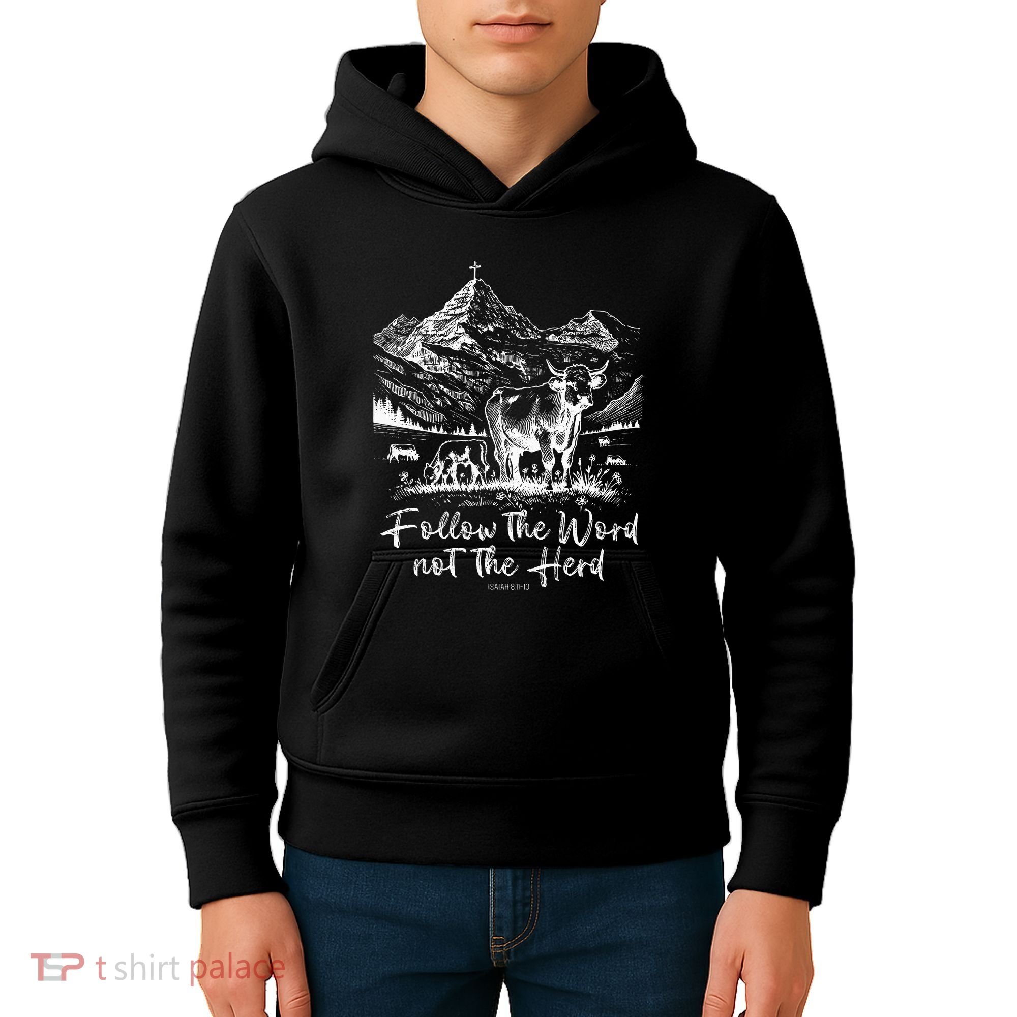 Follow The Word Not The Herd Kids Hoodie