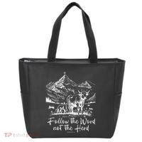 Follow The Word Not The Herd Tote Bag thumb 0