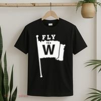 Fly The W Chicago Baseball Winning Flag T-Shirt thumb 2