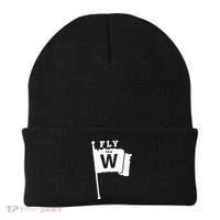 Fly The W Chicago Baseball Winning Flag Beanie thumb 0