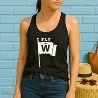 Fly The W Chicago Baseball Winning Flag Women's Tank Top thumb 2
