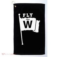 Fly The W Chicago Baseball Winning Flag Golf Towel thumb 0