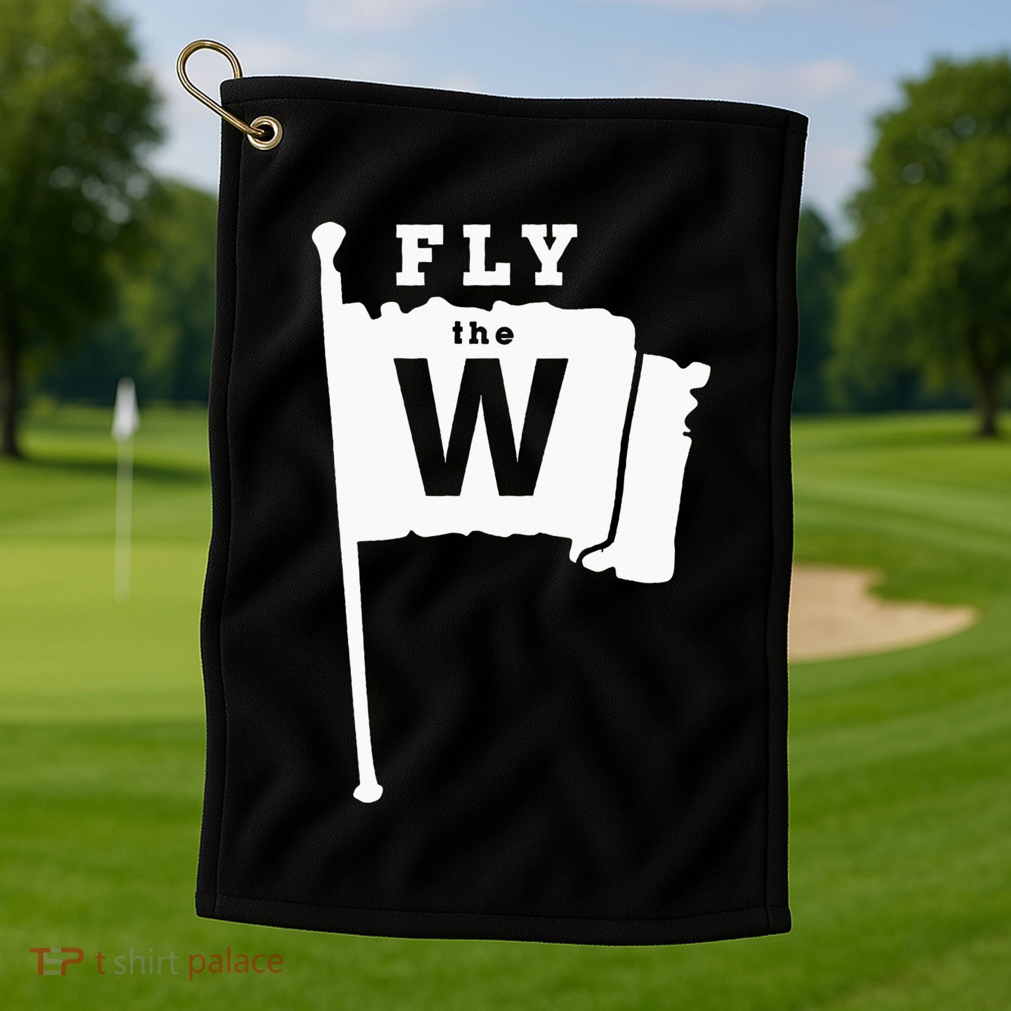 Fly The W Chicago Baseball Winning Flag Golf Towel