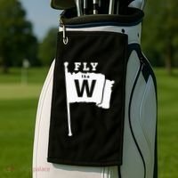 Fly The W Chicago Baseball Winning Flag Golf Towel thumb 2