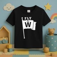 Fly The W Chicago Baseball Winning Flag Toddler T-Shirt thumb 3