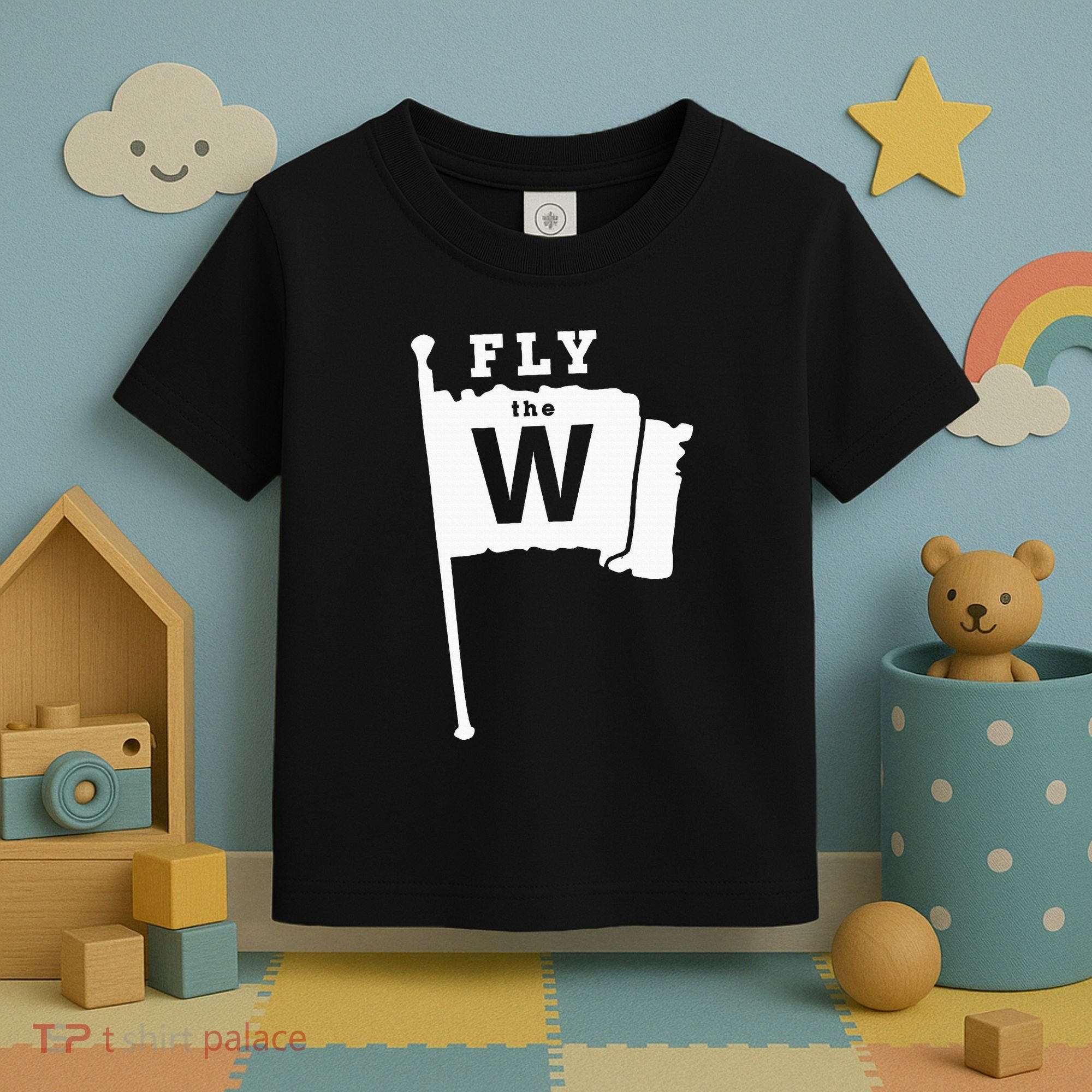 Fly The W Chicago Baseball Winning Flag Toddler T-Shirt