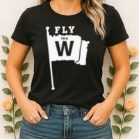 Fly The W Chicago Baseball Winning Flag Women's T-Shirt thumb 2