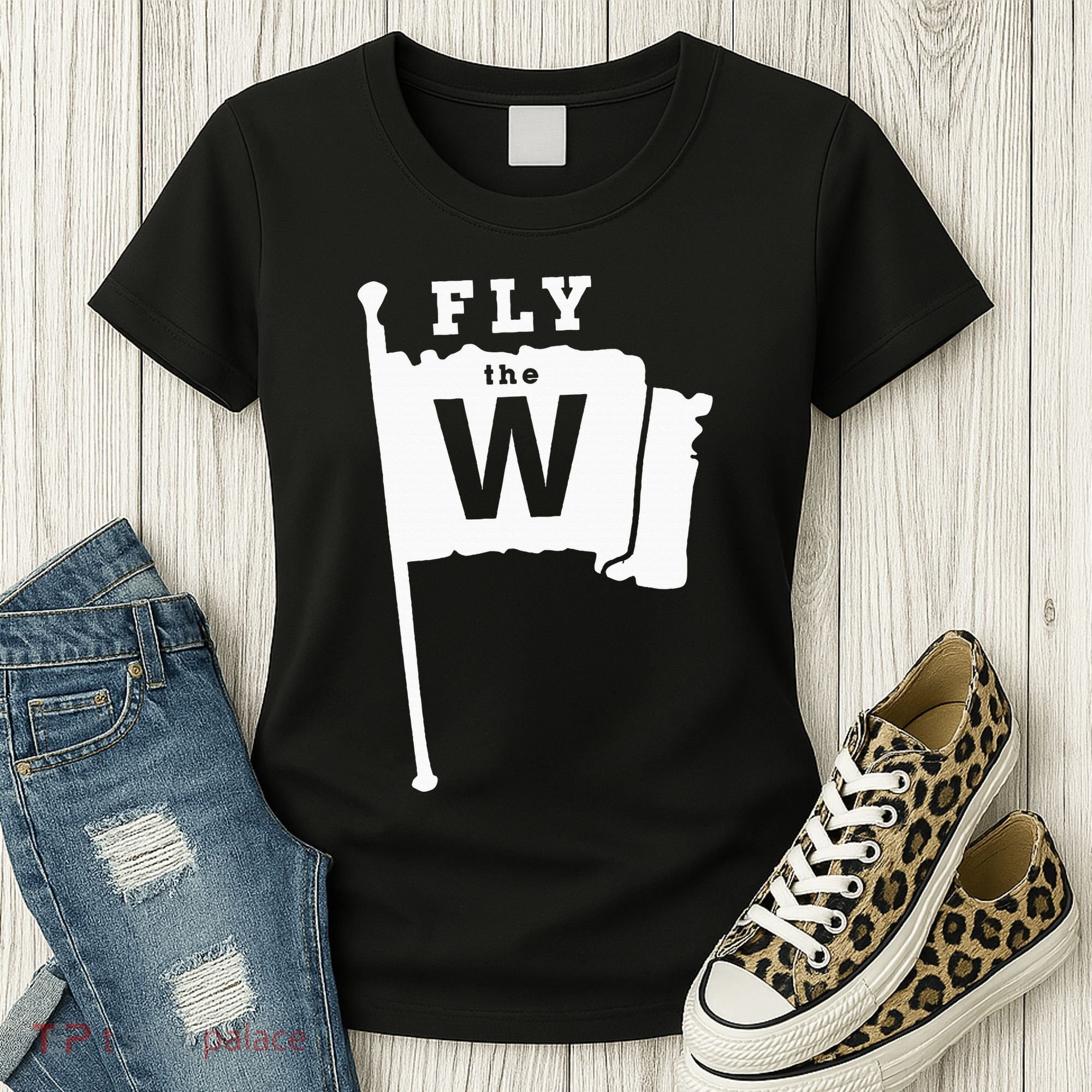 Fly The W Chicago Baseball Winning Flag Women's T-Shirt