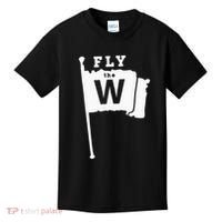 Fly The W Chicago Baseball Winning Flag Kids T-Shirt thumb 0
