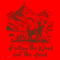 Follow The Word Not The Herd Santa Hat thumb 1
