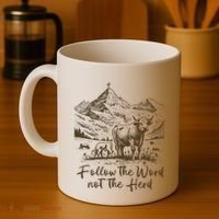 Follow The Word Not The Herd Coffee Mug thumb 4