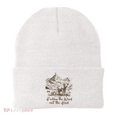 Follow The Word Not The Herd Beanie
