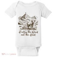 Follow The Word Not The Herd Baby Bodysuit thumb 0