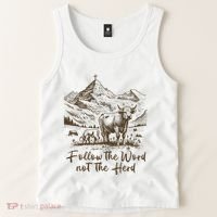 Follow The Word Not The Herd Tank Top thumb 2
