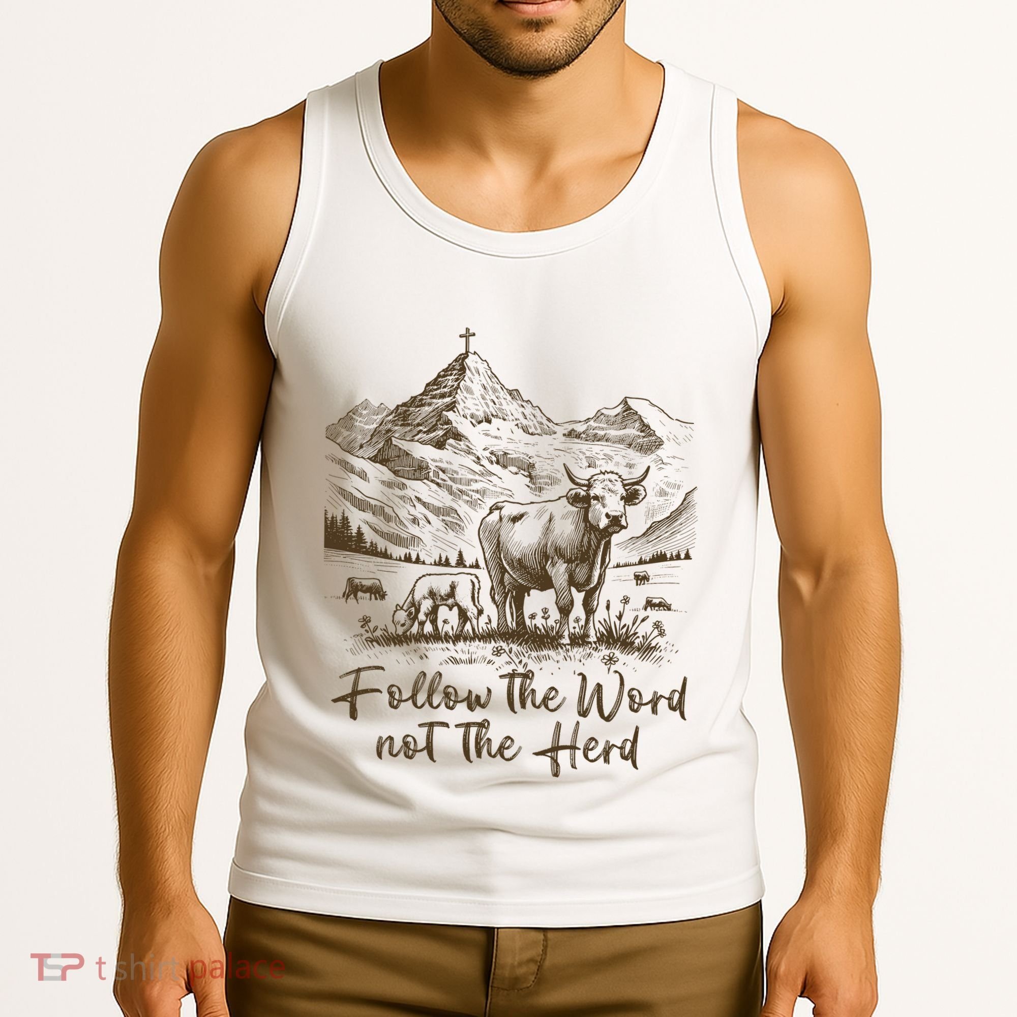 Follow The Word Not The Herd Tank Top
