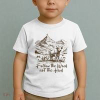 Follow The Word Not The Herd Toddler T-Shirt thumb 2