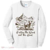 Follow The Word Not The Herd Kids Long Sleeve Shirt thumb 0