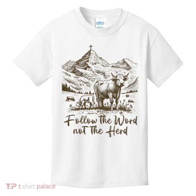 Follow The Word Not The Herd Kids T-Shirt