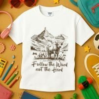 Follow The Word Not The Herd Kids T-Shirt thumb 3