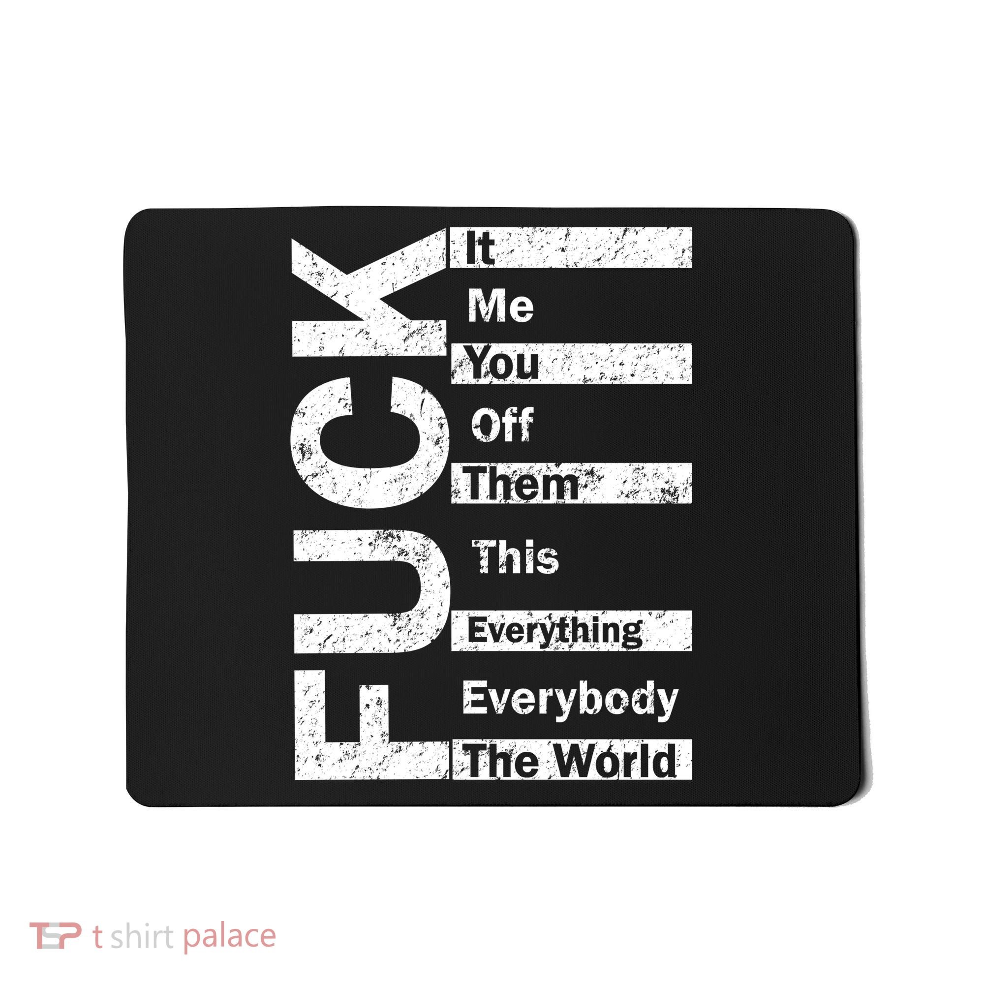 F The World Mousepad