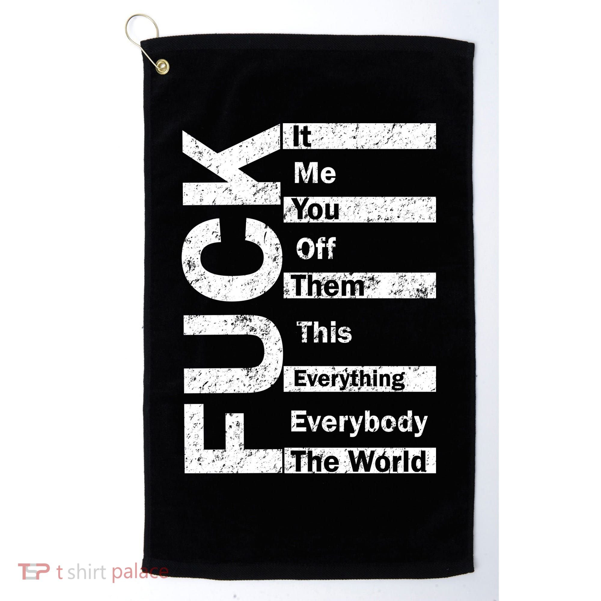 F The World Golf Towel