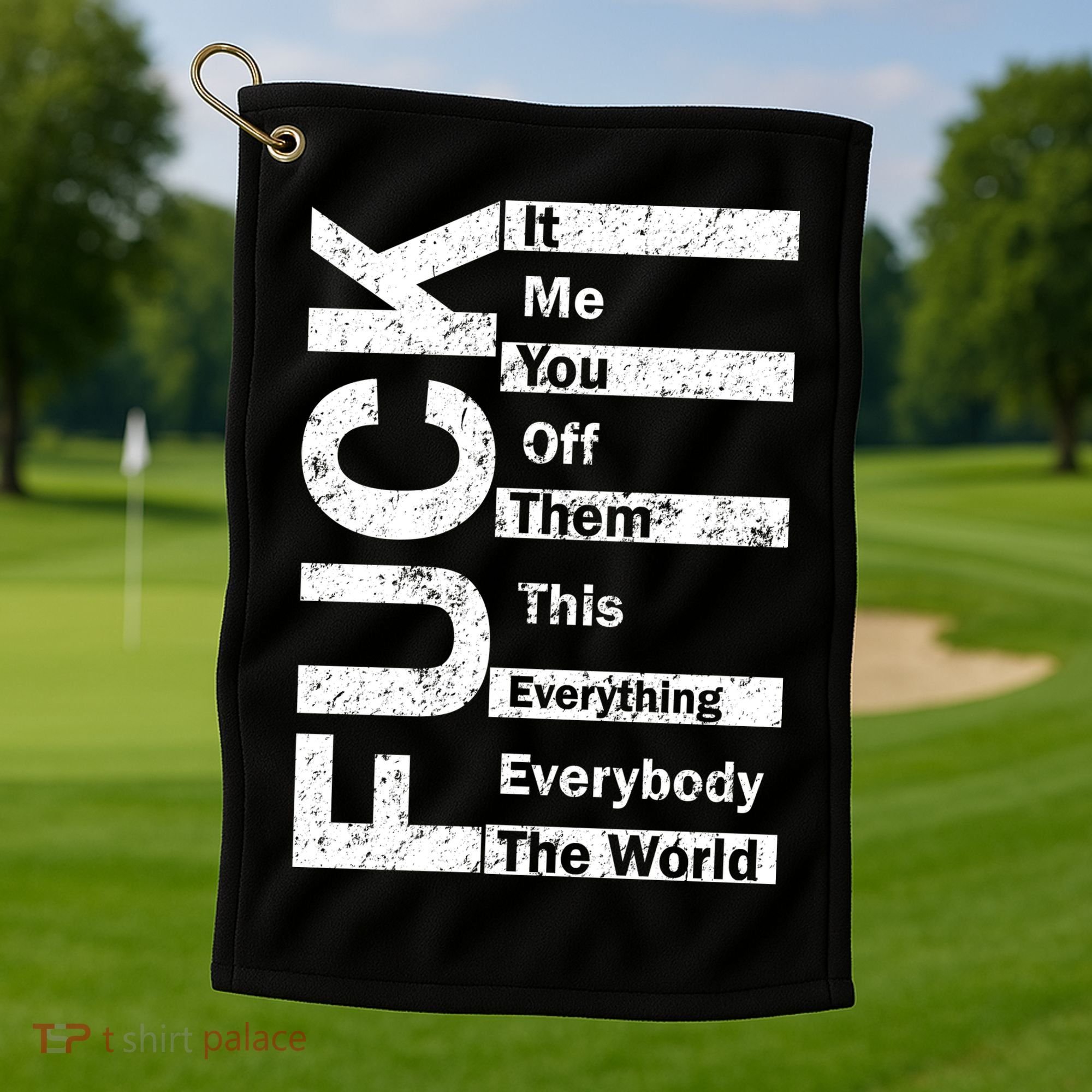F The World Golf Towel