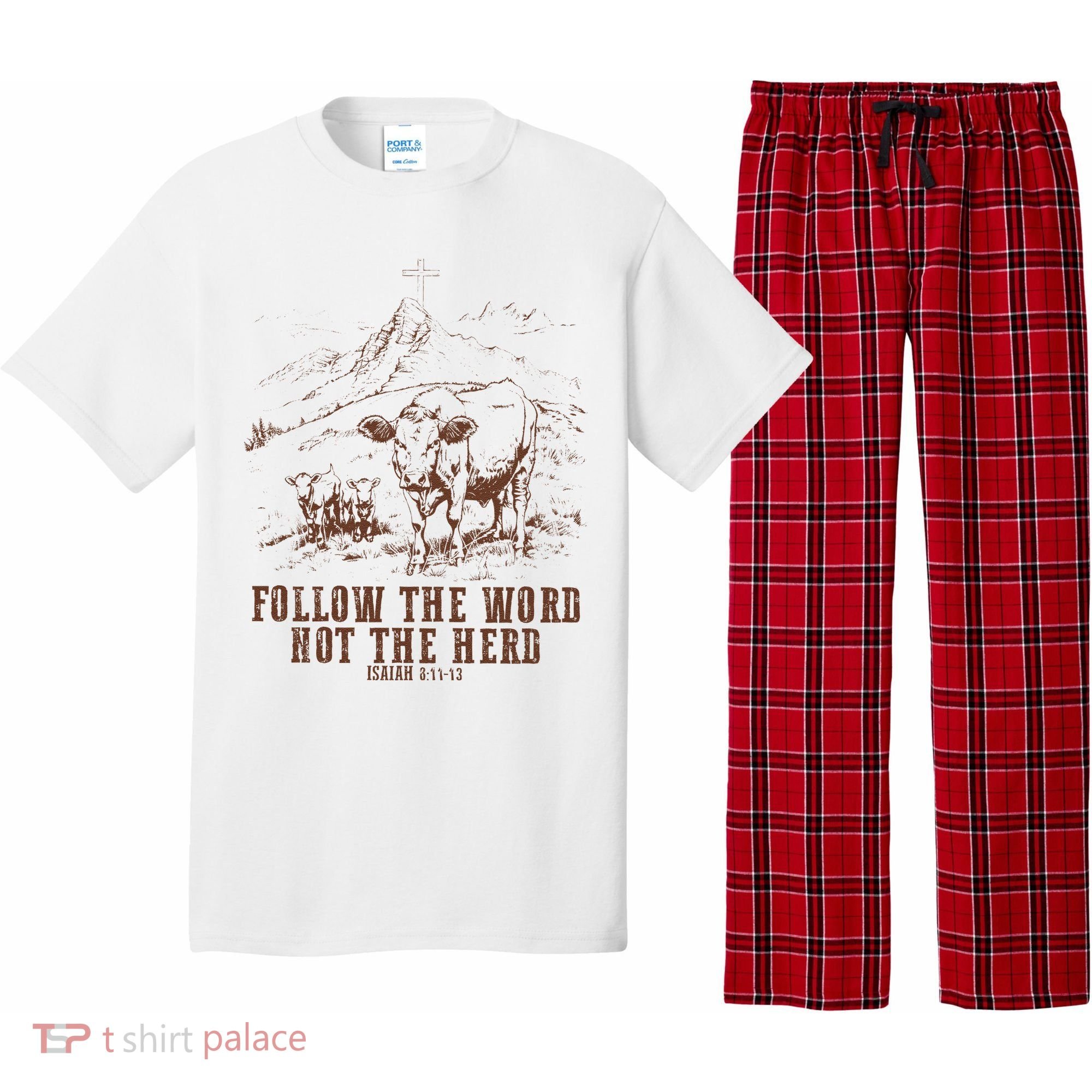 Follow The Word Not The Herd Isaiah 8:11:13castles Pajama Set