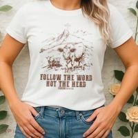 Follow The Word Not The Herd Isaiah 8:11:13castles Women's T-Shirt thumb 2