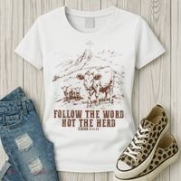 Follow The Word Not The Herd Isaiah 8:11:13castles Women's T-Shirt thumb 3