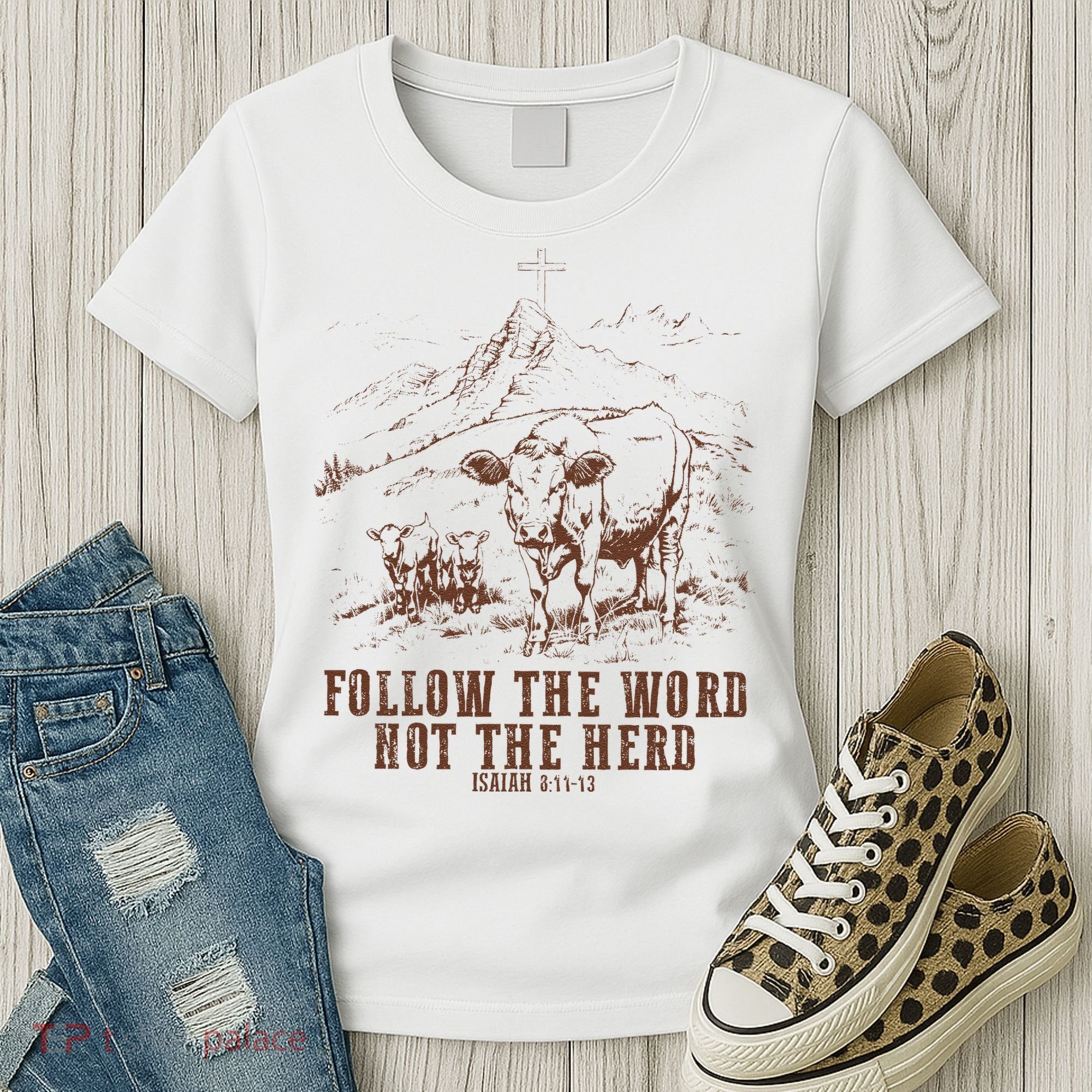 Follow The Word Not The Herd Isaiah 8:11:13castles Women's T-Shirt