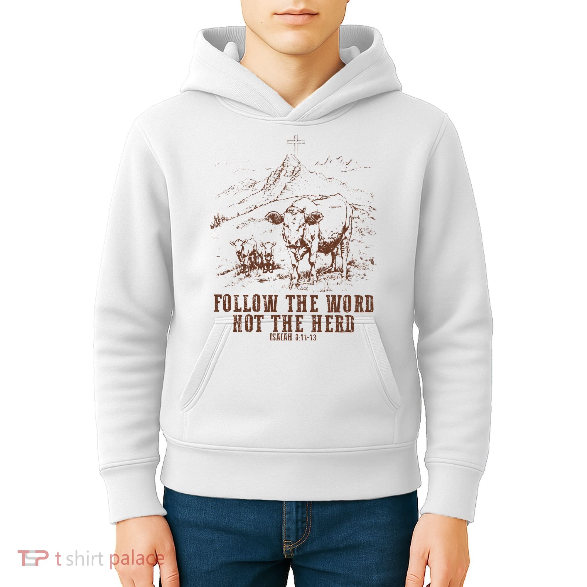 Follow The Word Not The Herd Isaiah 8:11:13castles Kids Hoodie