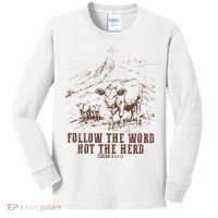 Follow The Word Not The Herd Isaiah 8:11:13castles Kids Long Sleeve Shirt thumb 0